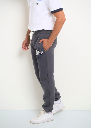 Pantalon de jogging avec logos Gris Fonce