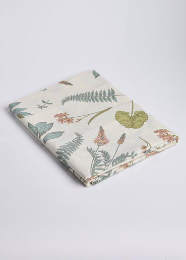 Drap plat imprimé coton percale 80 fils/cm² Beige