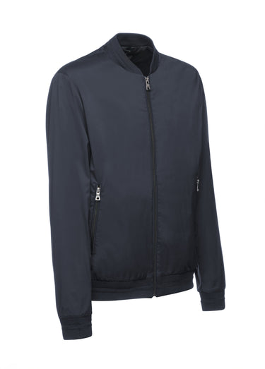 Veste zippée façon teddy Marine