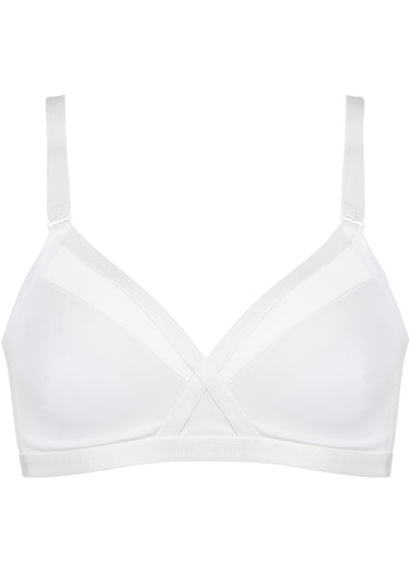 Soutien-gorge croisé tendance Blanc