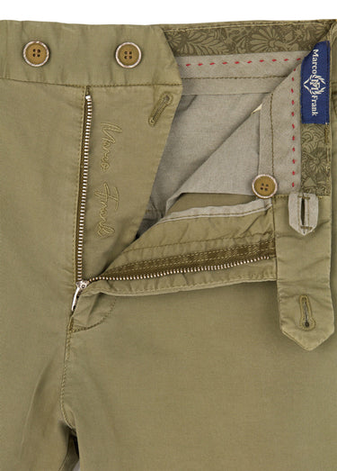 Bermuda chino en toile poches italiennes Kaki