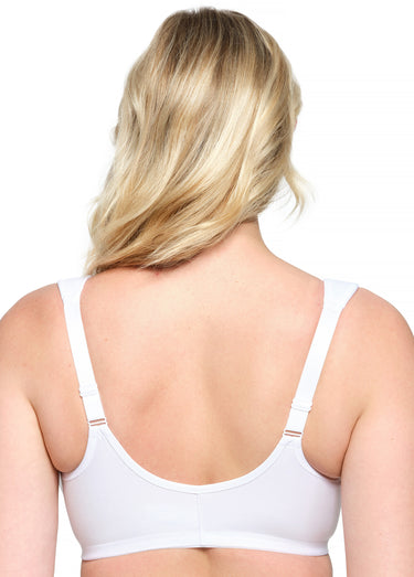Soutien-gorge WonderWire en Coton à Armatures et Fermeture Frontale, Spécial Grandes Tailles n°1241 Blanc