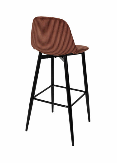 Chaises hautes de bar, velours cotelé 1T Terra