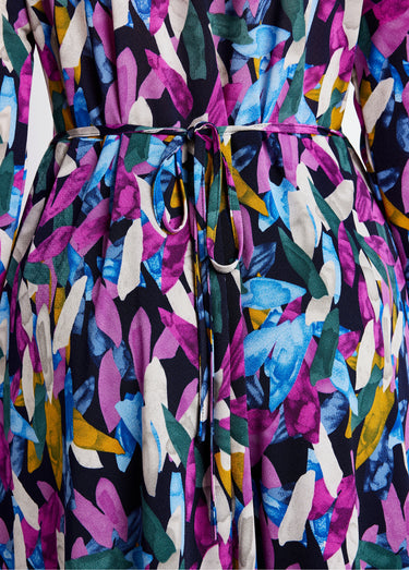 Robe courte cache-coeur imprimée Imprime Parme