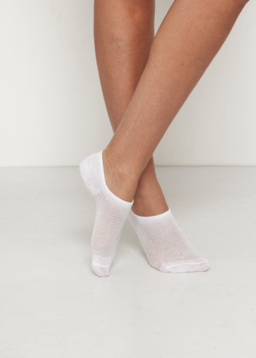 Protège-pieds en coton majoritaire Blanc