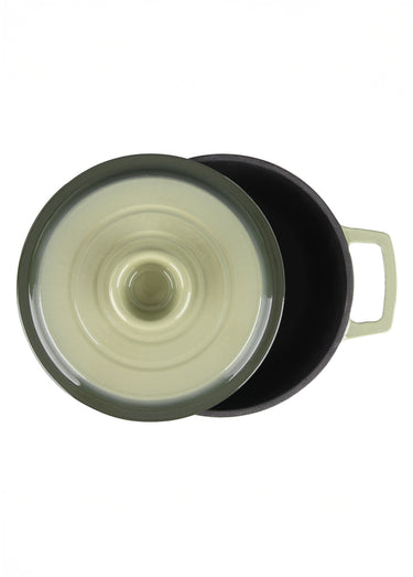 Cocotte fonte ronde 25cm, Masseiron 4O Vert