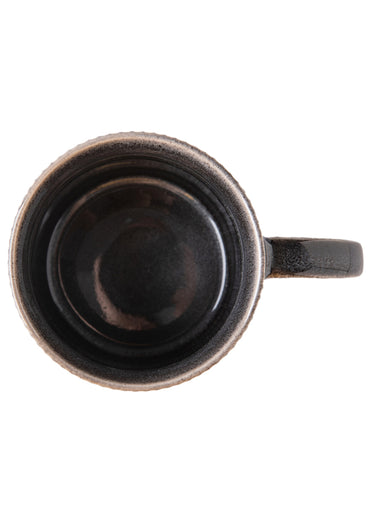 Mugs grès avec anses, Charbon Noir