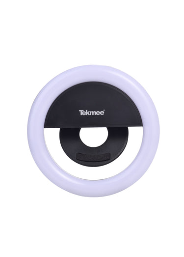 Anneau lumineux 18 couleurs pour selfie Blanc / Noir