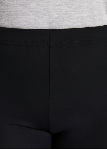 Pantalon taille élastiquée fluide évasé Noir
