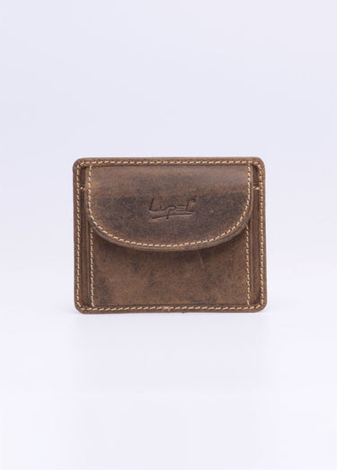 Porte-monnaie / porte-cartes homme cuir Marron