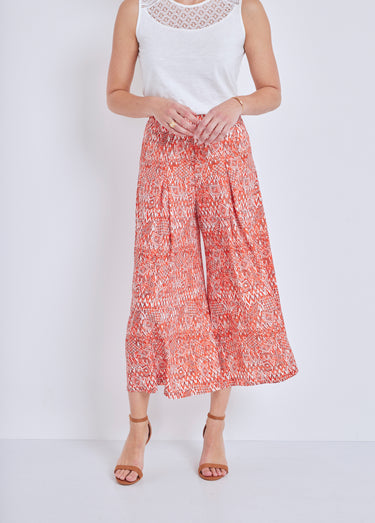 Jupe-culotte taille élastiquée ample Imp Tomette