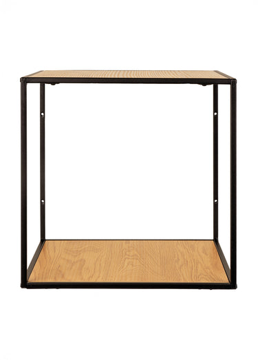 Etagère à fixer chêne, structure acier Naturel
