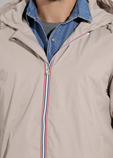 Parka longue déperlante tendance Beige
