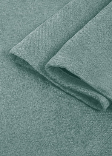 Rideau thermique occultant tissage jacquard finition oeillets Vert d'eau