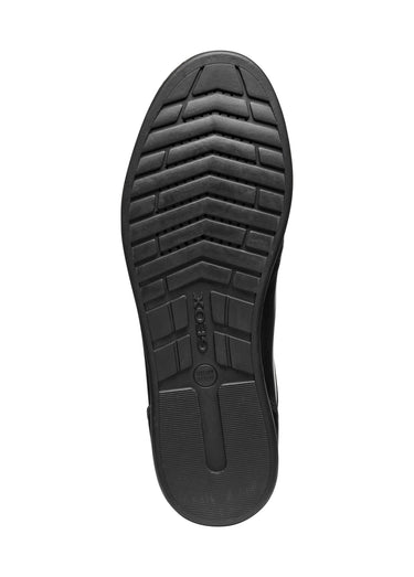 Baskets cuir tendance semelle fine Noir