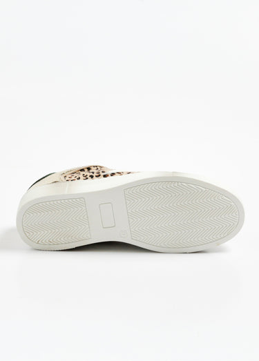 Baskets en métallisé et léopard à lacets Leopard