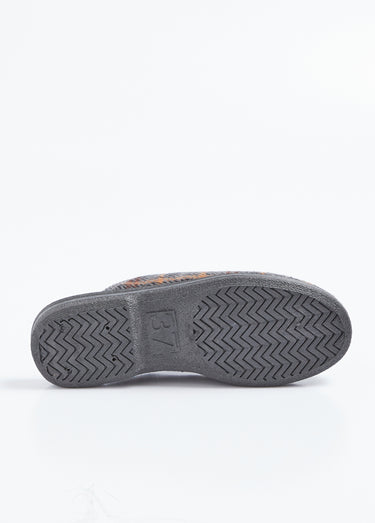 Chaussons mules largeur confort élastiqués Gris