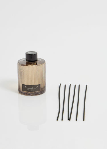 Diffuseur de parfum en verre 3 tiges Grenade