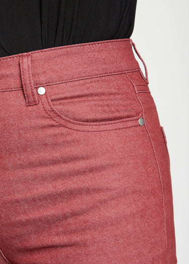 Jean couleur MORPHOSTYLE tissu stretch Grenat