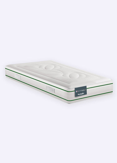 Matelas latex bi face, 7 zones haute résilience, haut. 22cm Blanc