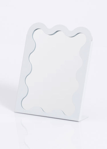 Miroir à poser en métal Blanc