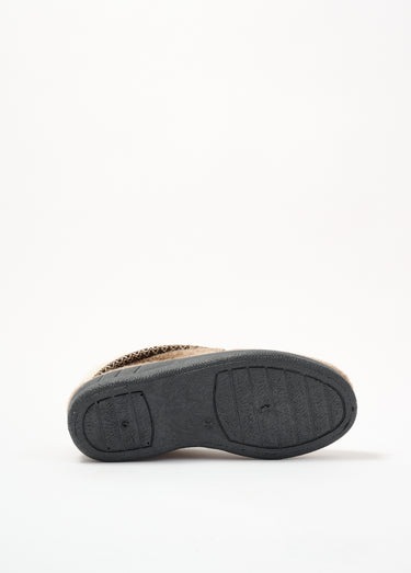 Chaussons montants chauds fourrés laine Camel