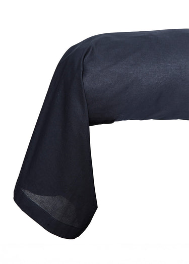 Taie d'oreiller coton unie Navy