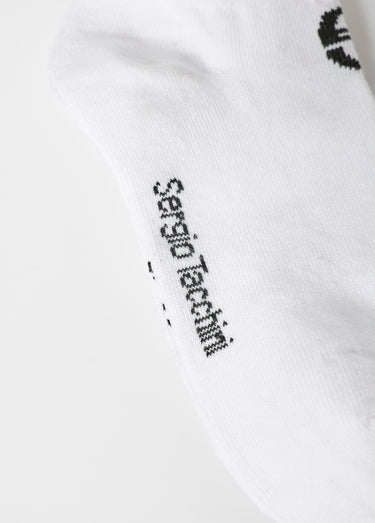 Lot de 3 Chaussettes basses avec logo Blanc