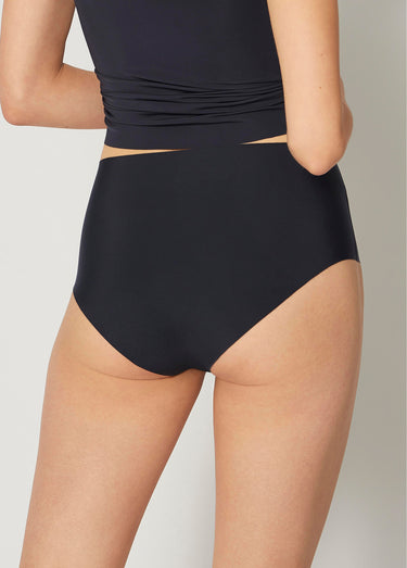 Culotte maxi à taille haute, Zero Feel Noir