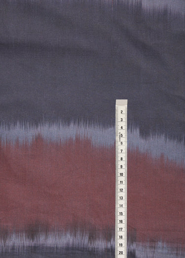 Coupon tissu fantaisie thème tie and dye Rouge/Bleu