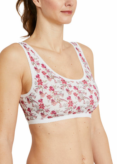 Brassière en coton extensible Imprime