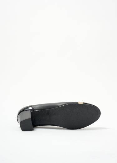 Escarpins à talons largeur confort bi-matière Noir