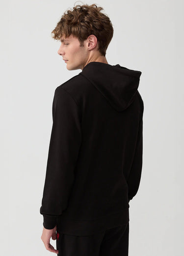 Sweat shirt à capuche poche kangourou Noir