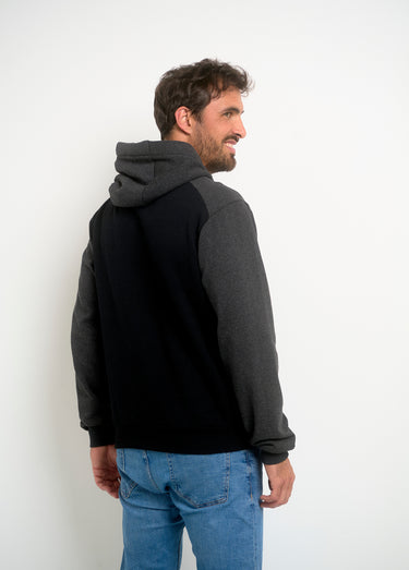 Sweat à capuche avec logo vintage Noir