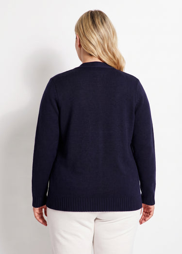 Veste gilet court épais Marine