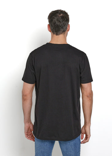 T-shirts foncés col V manches courtes Noir