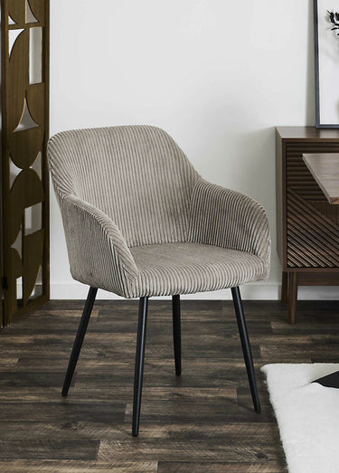 Fauteuils compacts en velours cotelé, 2T Taupe