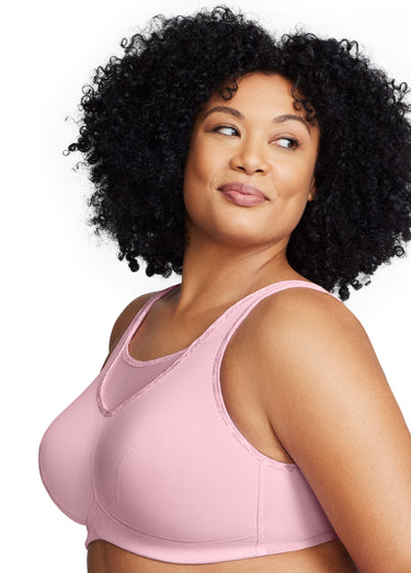 Brassière Sport anti-rebondissements Rose guimauve