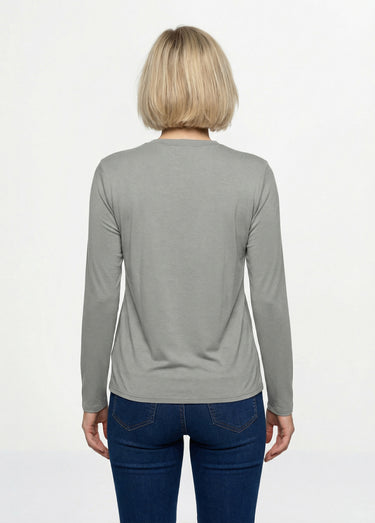 Sous-pull extensible col montant Gris Chine