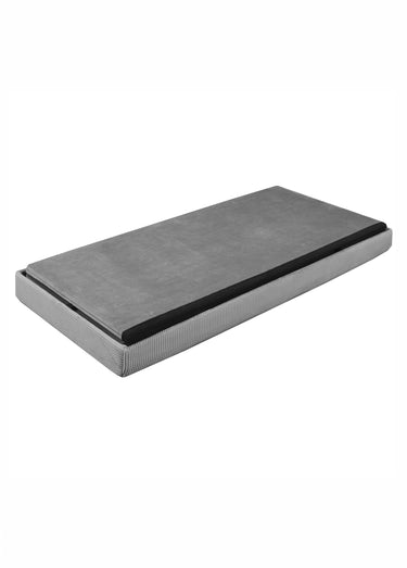 Banc coffre en velours cotelé GIULIA Gris