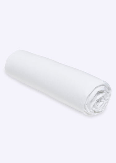 Drap housse pur coton qualité supérieure Blanc