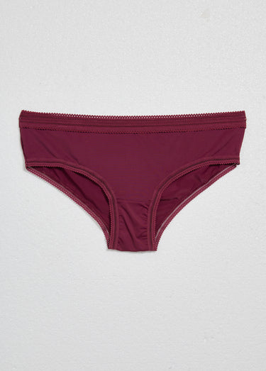 Shortys microfibre et dentelle, vif Rose