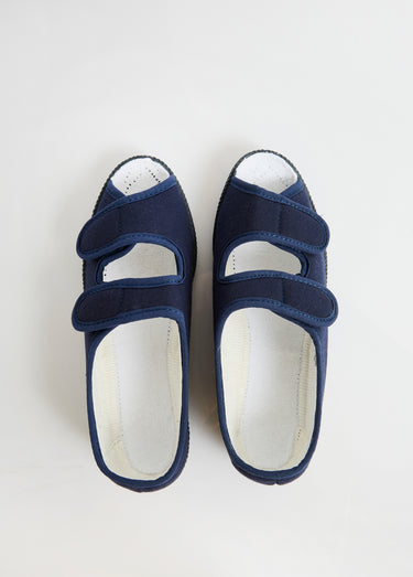 Sandales largeur confort bout ouvert Marine