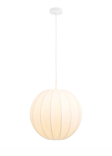 Suspension lumineuse ronde 40cm COVENTRY Blanc