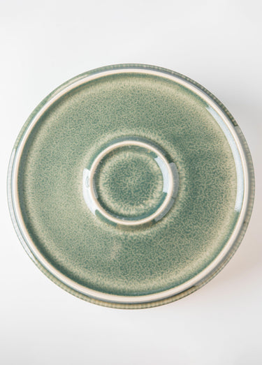 Saladier haut en grès, Jade Vert
