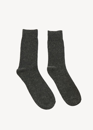 Chaussettes chaudes avec laine et angora Anthracite