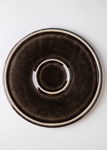 Service 18 pièces, thème Cappuccino Marron