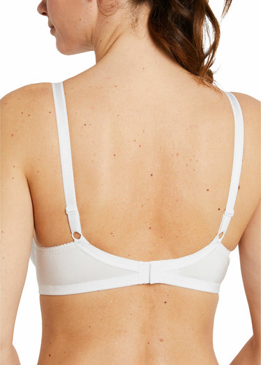 Soutien-gorge avec armatures tulle brodé Blanc