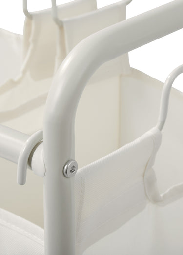 Grand panier à linge pour buanderie Blanc