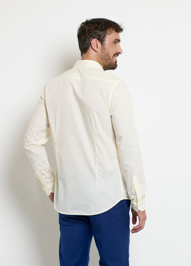 Chemise classique homme col standard Ivoire